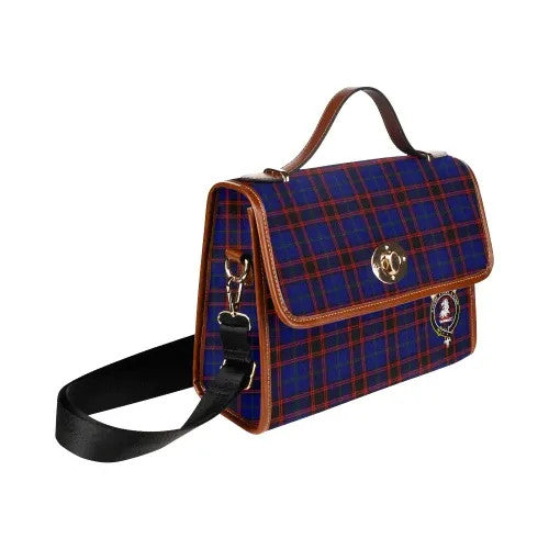 Scottish Home (or Hume) Clan Crest Tartan Waterproof Canvas Bag Tartan Plaid 3