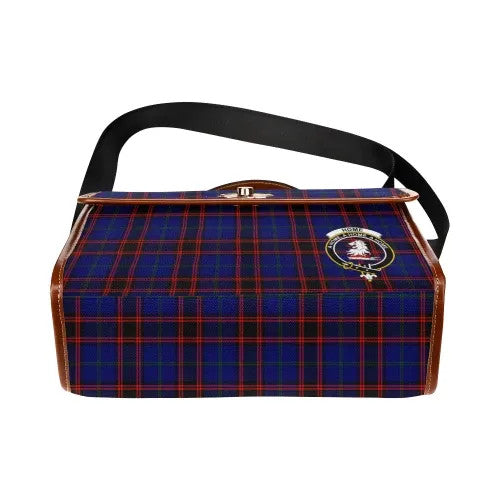 Scottish Home (or Hume) Clan Crest Tartan Waterproof Canvas Bag Tartan Plaid 5