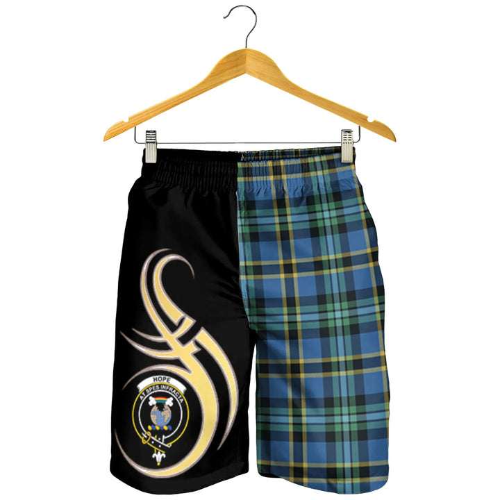 Scottish Hope Clan Crest Tartan Believe in Me Men's Shorts