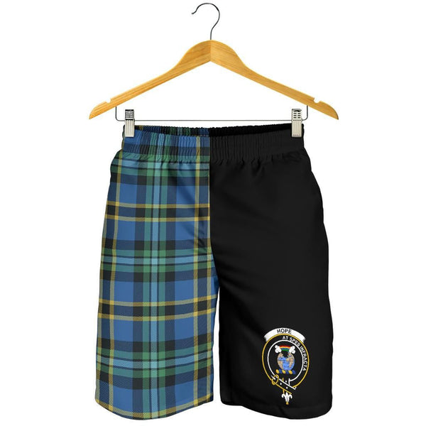 Scottish Hope Clan Crest Tartan Half of Me Men's Shorts