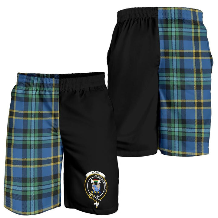 Scottish Hope Clan Crest Tartan Half of Me Men's Shorts