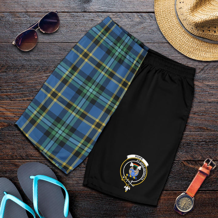 Scottish Hope Clan Crest Tartan Half of Me Men's Shorts