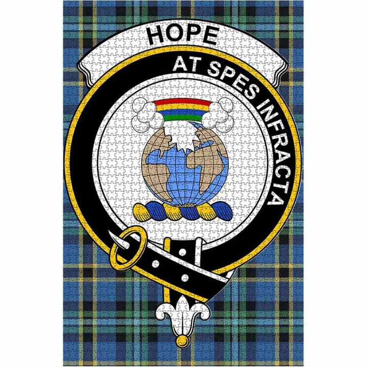 Scottish Hope Clan Crest Tartan Jigsaw Puzzle 1
