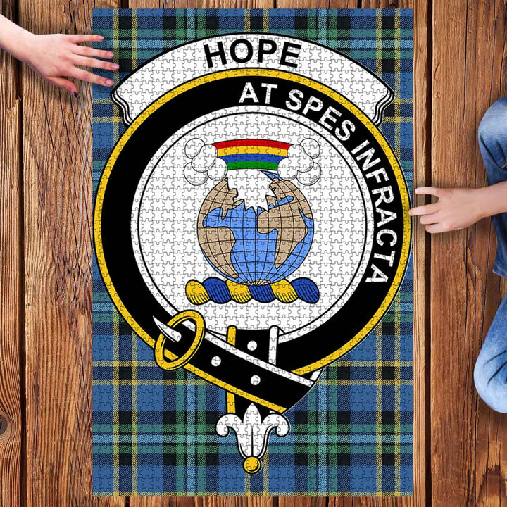 Scottish Hope Clan Crest Tartan Jigsaw Puzzle 3