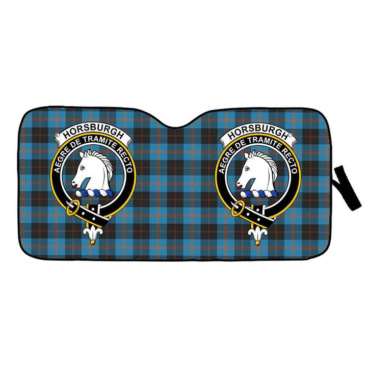 Scottish Horsburgh Clan Crest Tartan Car Windshield Sun Shade Tartan Plaid 1