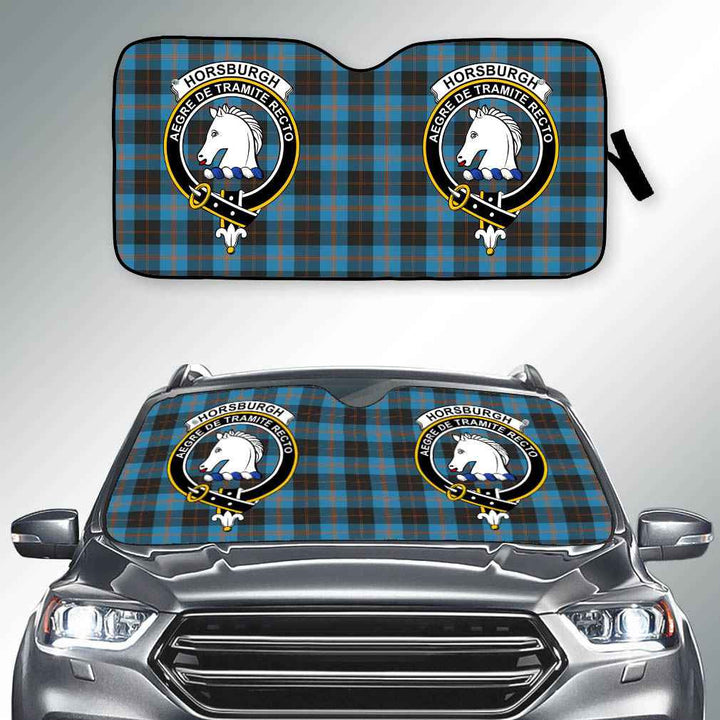 Scottish Horsburgh Clan Crest Tartan Car Windshield Sun Shade Tartan Plaid 2