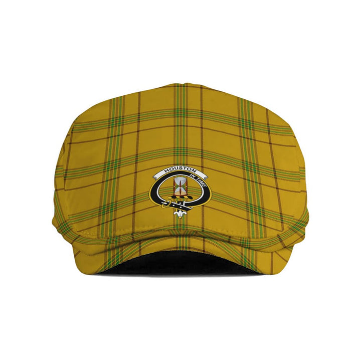 Scottish Houston Clan Crest Tartan Flat Cap Tartan Plaid 1