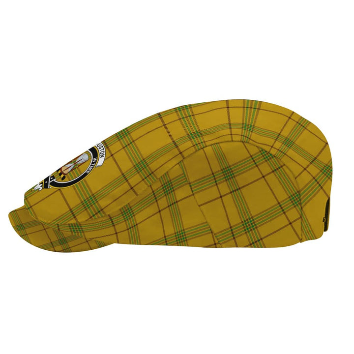 Scottish Houston Clan Crest Tartan Flat Cap Tartan Plaid 3