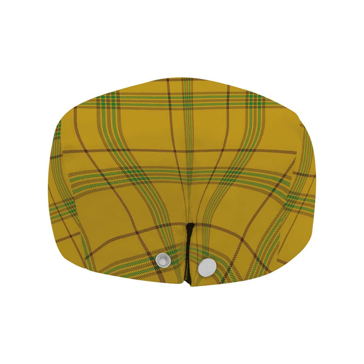 Scottish Houston Clan Crest Tartan Flat Cap Tartan Plaid 4