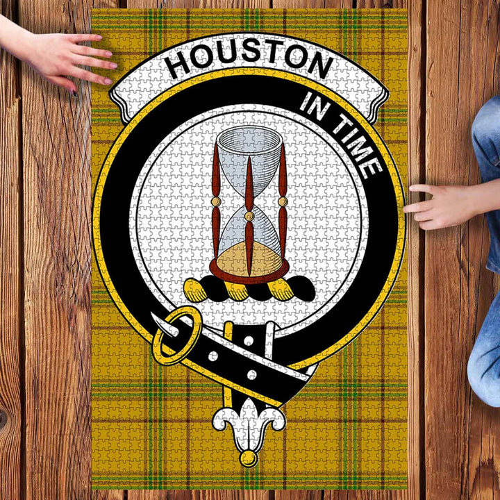 Scottish Houston Clan Crest Tartan Jigsaw Puzzle 3