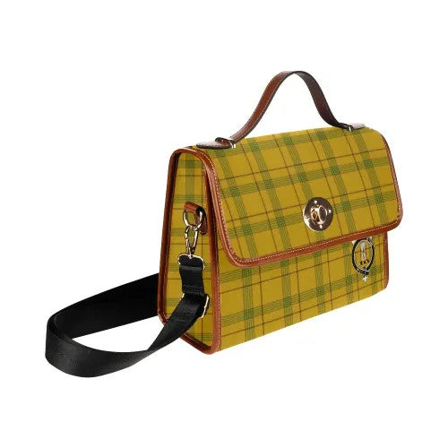 Scottish Houston Clan Crest Tartan Waterproof Canvas Bag Tartan Plaid 3