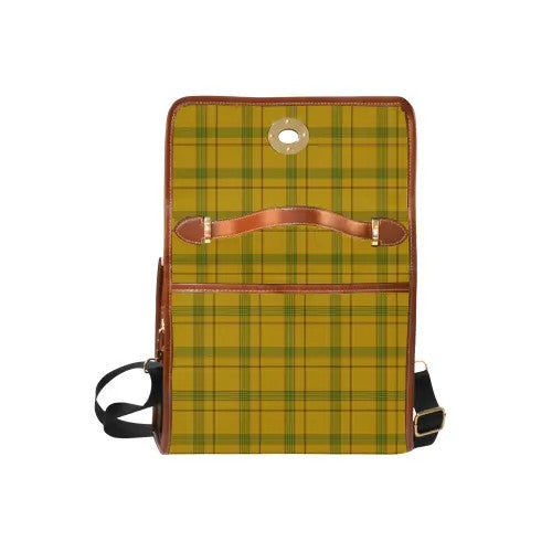 Scottish Houston Clan Crest Tartan Waterproof Canvas Bag Tartan Plaid 6