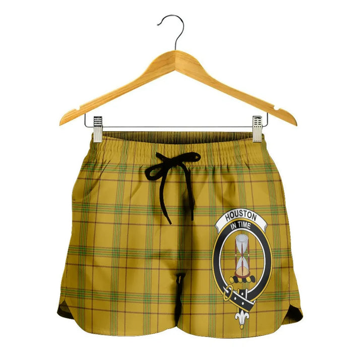Scottish Houston Clan Crest Tartan Women Shorts