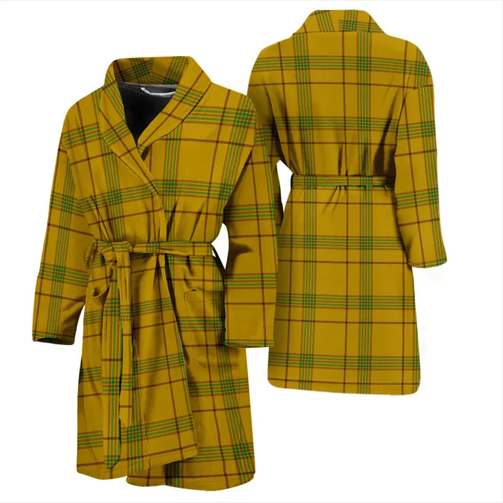 Scottish Houston Clan Tartan Bathrobe 3
