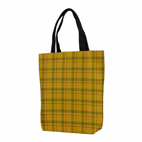 Scottish Houston Clan Tartan Canvas Bag With Shoulder Strap Tartan Plaid 1