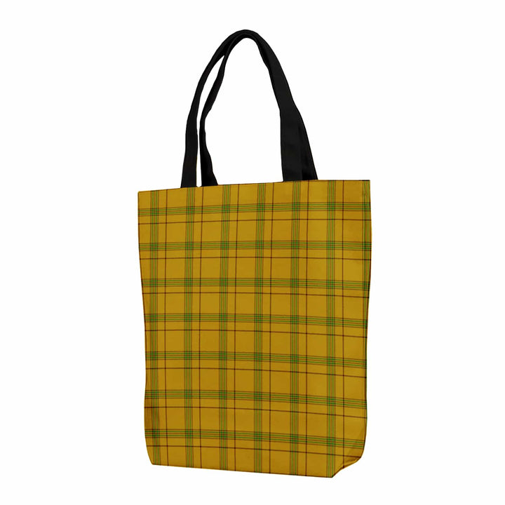 Scottish Houston Clan Tartan Canvas Bag With Shoulder Strap Tartan Plaid 1