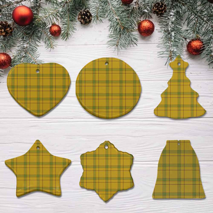 Scottish Houston Clan Tartan Ceramic Ornament All Tartan Plaid