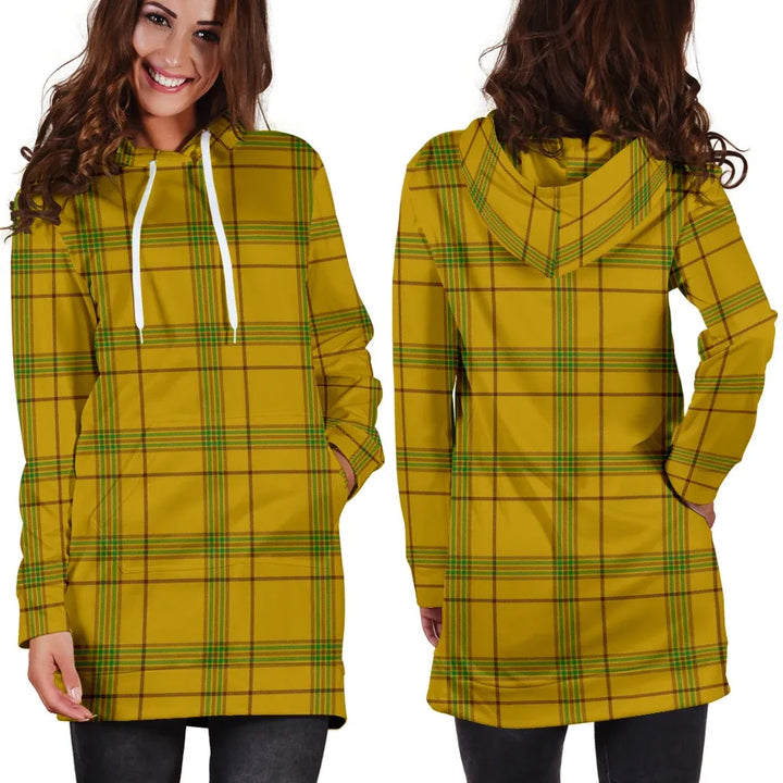 Scottish Houston Clan Tartan Hoodie Dress