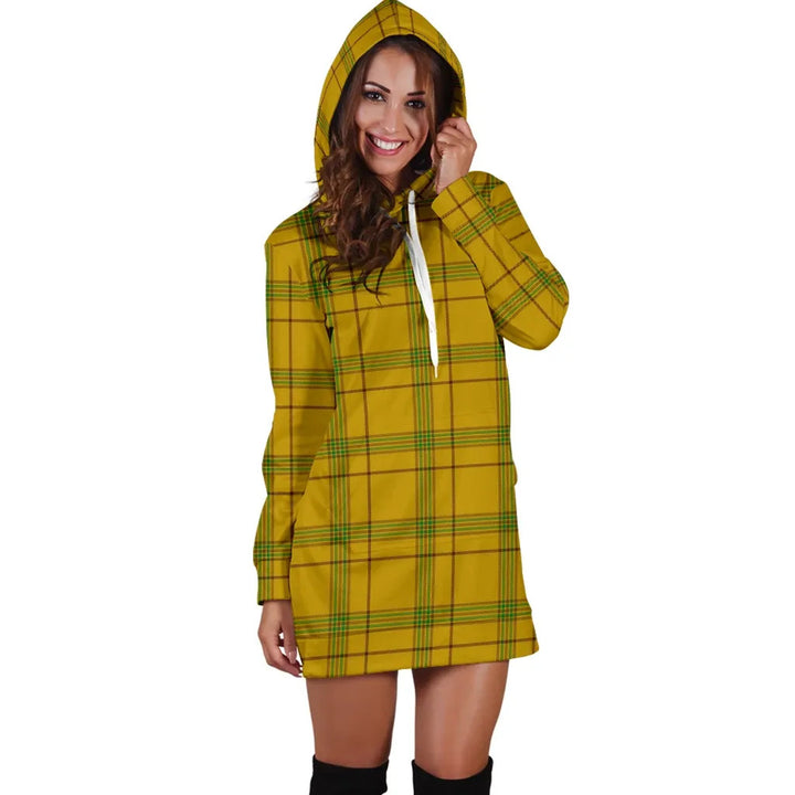Scottish Houston Clan Tartan Hoodie Dress