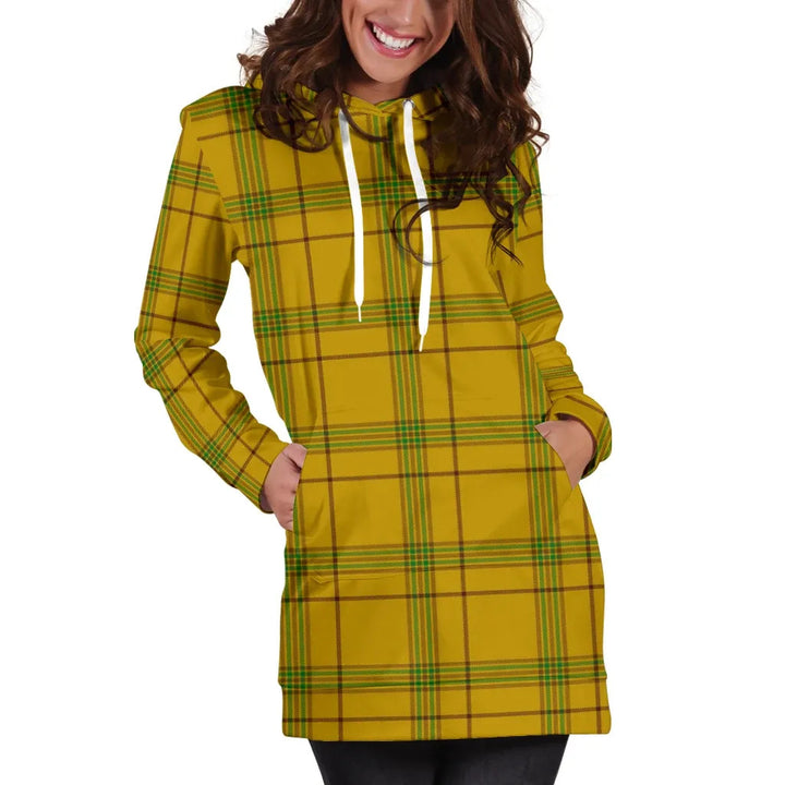 Scottish Houston Clan Tartan Hoodie Dress