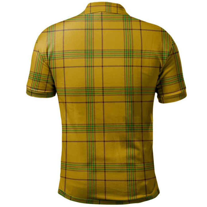 Scottish Houston Clan Tartan Polo Shirt Back Side Tartan Plaid