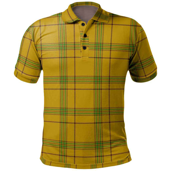 Scottish Houston Clan Tartan Polo Shirt Front Side Tartan Plaid