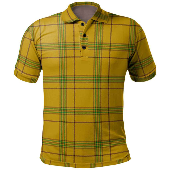Scottish Houston Clan Tartan Polo Shirt Front Side Tartan Plaid
