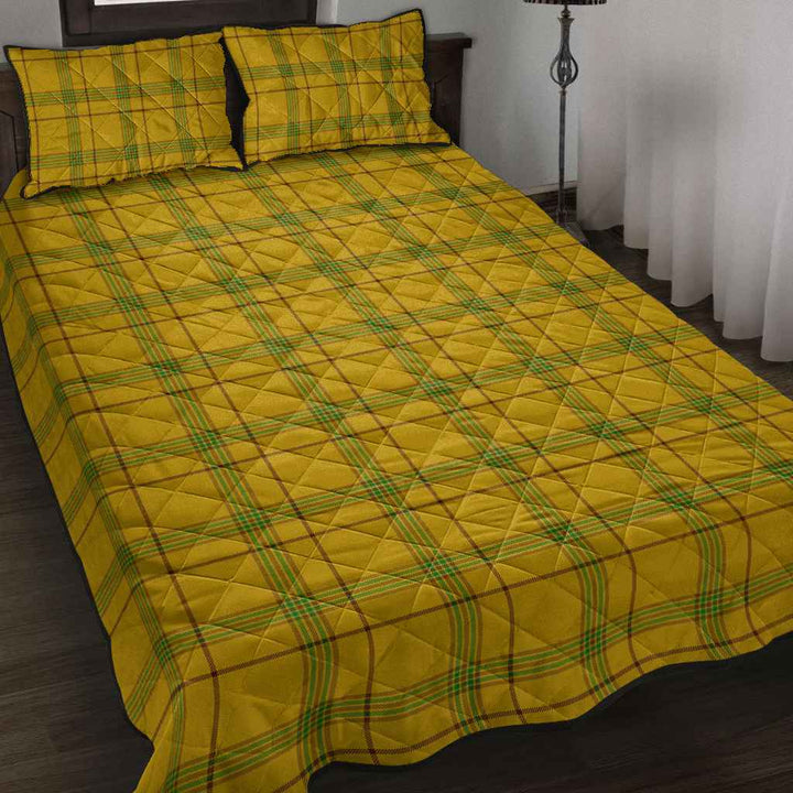 Scottish Houston Clan Tartan Quilt Bed Set Tartan Plaid 2