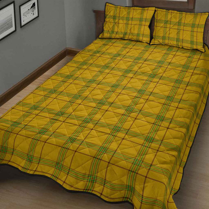 Scottish Houston Clan Tartan Quilt Bed Set Tartan Plaid 3