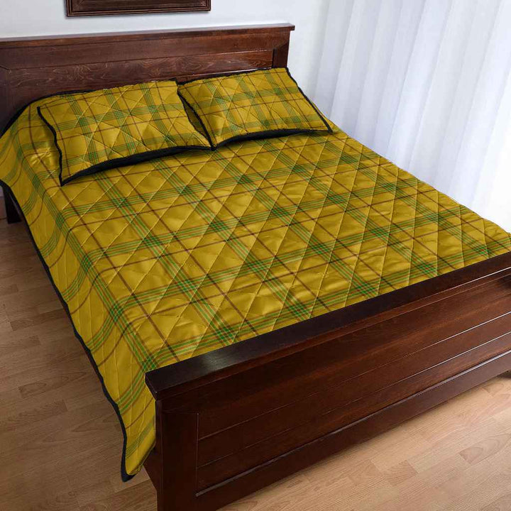 Scottish Houston Clan Tartan Quilt Bed Set Tartan Plaid 4