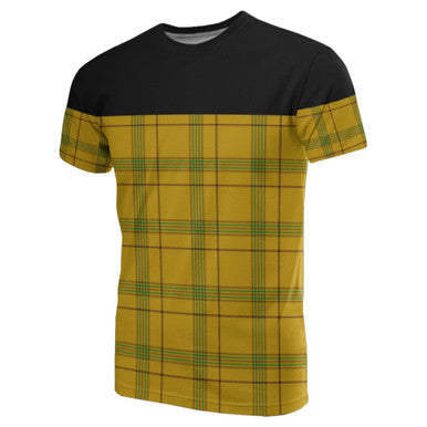 Scottish Houston Clan Tartan T-Shirt Horizontal Style Front Side Tartan Plaid