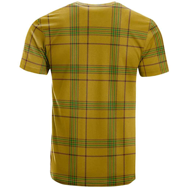 Scottish Houston Clan Tartan T-Shirt Back Side Tartan Plaid