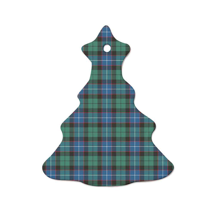 Scottish Hunter Ancient Clan Tartan Ceramic Ornament  Tree Shape Tartan Plaid