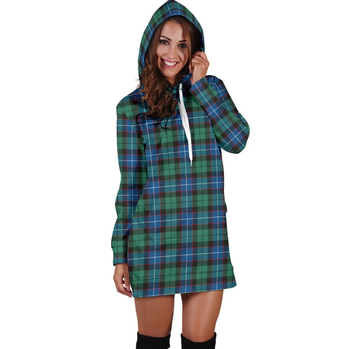 Scottish Hunter Ancient Clan Tartan Hoodie Dress