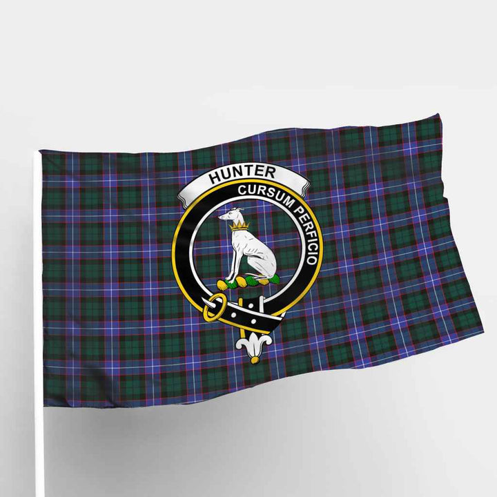 Scottish Hunter Clan Crest Tartan Flag Parade Tartan Plaid 1