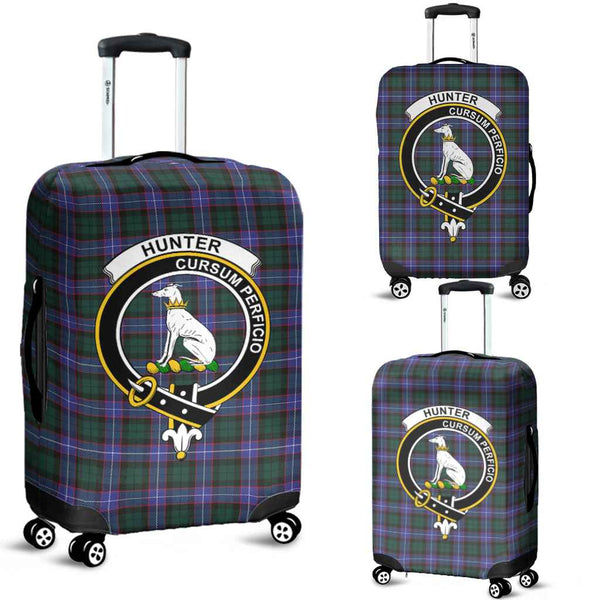 Scottish Hunter Clan Crest Tartan Luggage Cover Tartan Plaid 1
