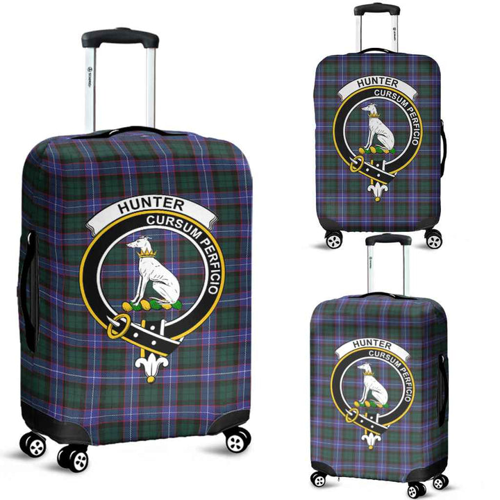 Scottish Hunter Clan Crest Tartan Luggage Cover Tartan Plaid 1