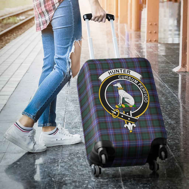 Scottish Hunter Clan Crest Tartan Luggage Cover Tartan Plaid 3