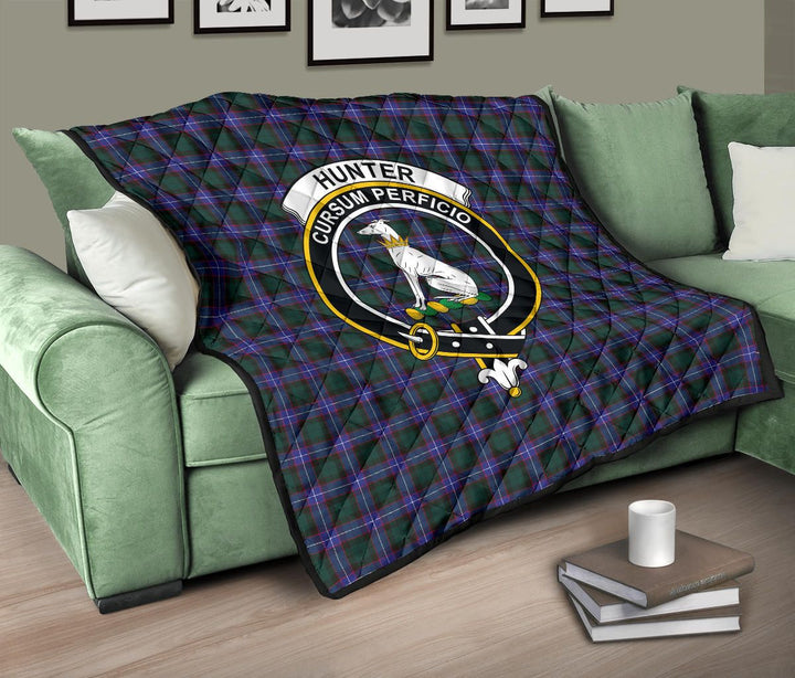 Scottish Hunter Modern Clan Crest Tartan Quilt Tartan Plaid 10