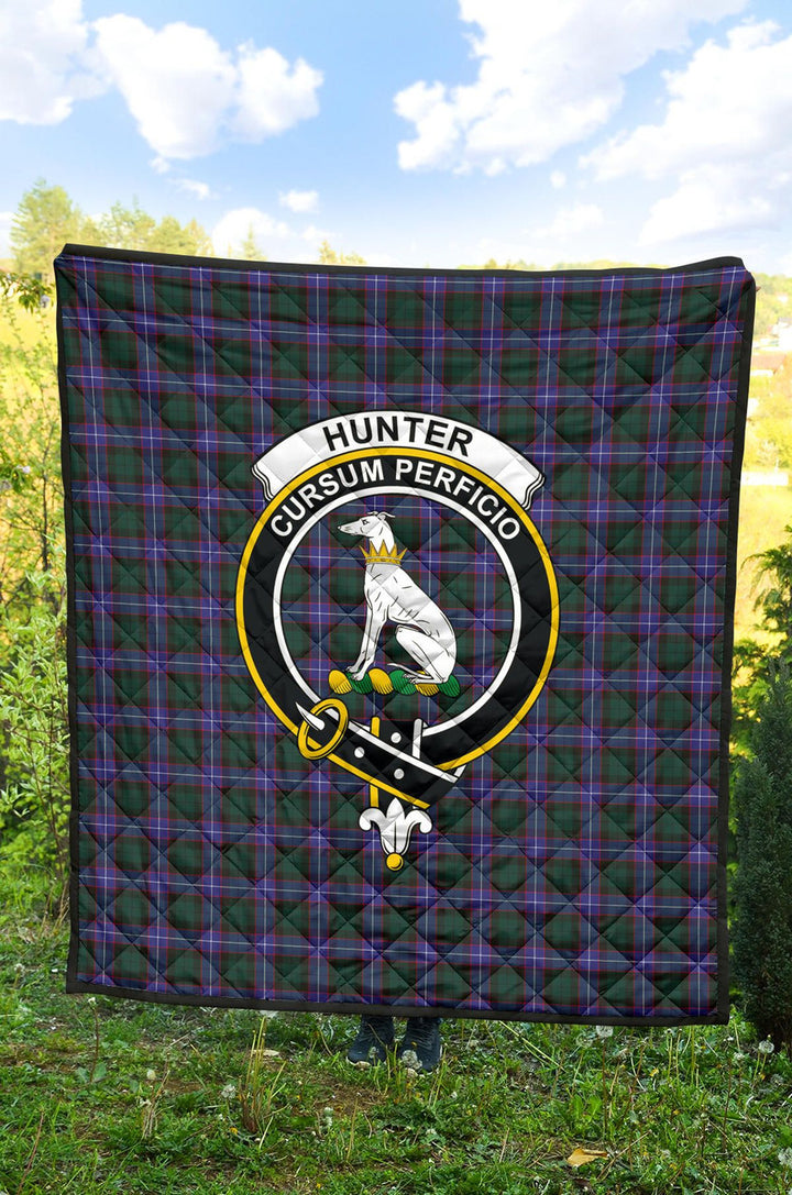 Scottish Hunter Modern Clan Crest Tartan Quilt Tartan Plaid 2