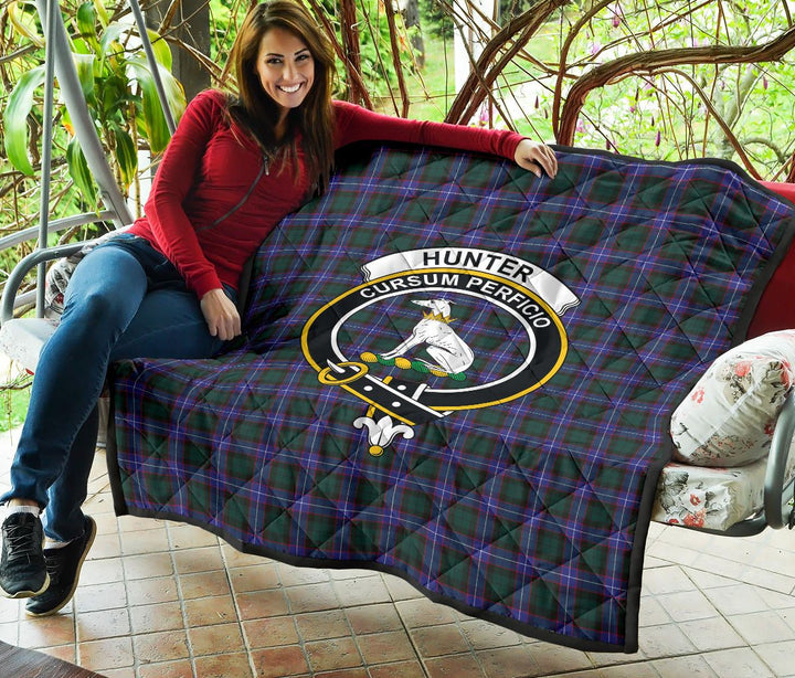 Scottish Hunter Modern Clan Crest Tartan Quilt Tartan Plaid 5