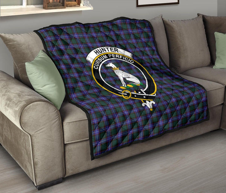 Scottish Hunter Modern Clan Crest Tartan Quilt Tartan Plaid 8
