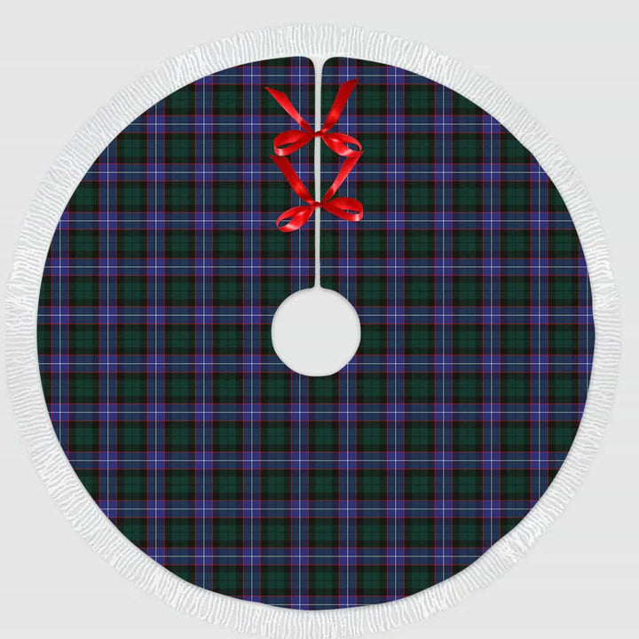 Scottish Hunter Modern Clan Tartan Christmas Tree Skirt Tassels 1 Tartan Plaid