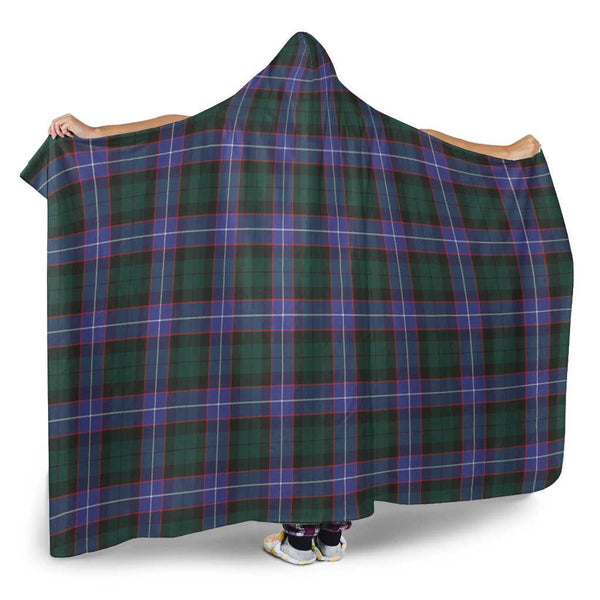 Scottish Hunter Modern Clan Tartan Hooded Blanket Tartan Plaid 2