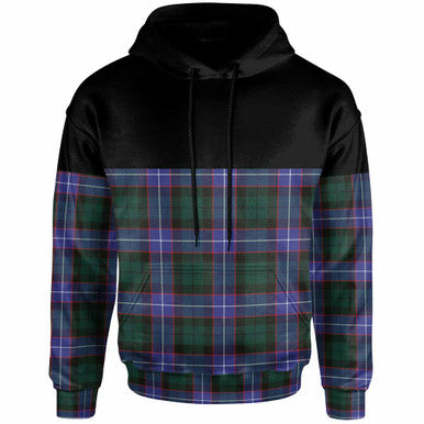 Scottish Hunter Modern Clan Tartan Hoodie - Horizontal Style Front Side Tartan Plaid