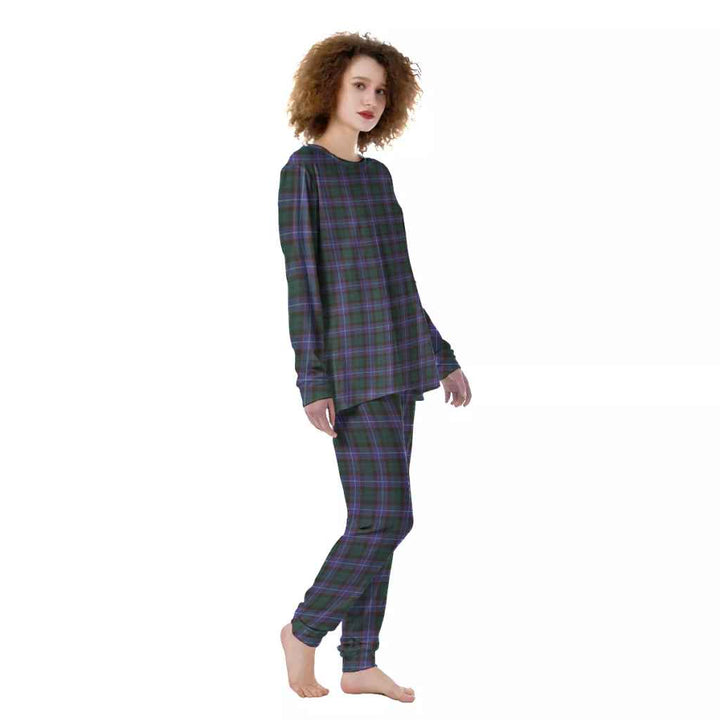 Scottish Hunter Modern Clan Tartan Pajama Set Women Front Side Tartan Plaid