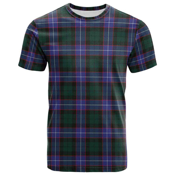 Scottish Hunter Modern Clan Tartan T-Shirt Front Side Tartan Plaid