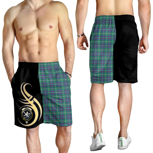 Scottish Inglis Ancient Clan Crest Tartan Believe in Me Men's Shorts