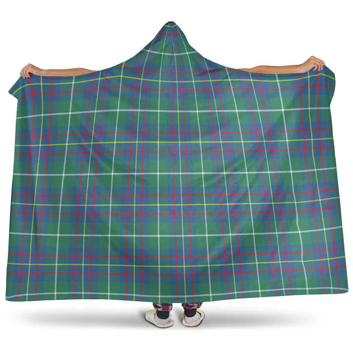 Scottish Inglis Ancient Clan Tartan Hooded Blanket Tartan Plaid 1