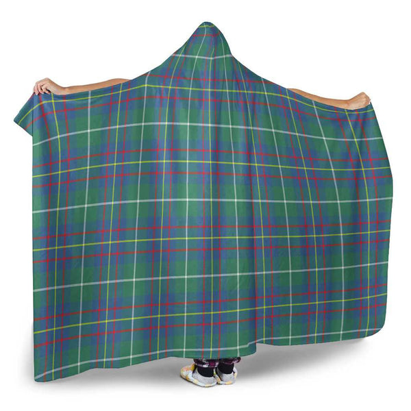 Scottish Inglis Ancient Clan Tartan Hooded Blanket Tartan Plaid 2